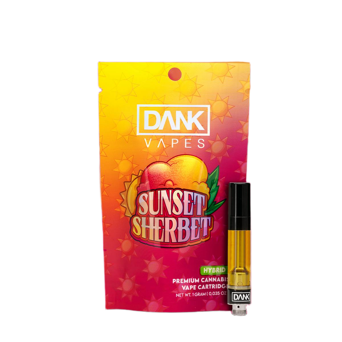 Dank | Vape Cart | 1g | Distillate | Sunset Sherbet
