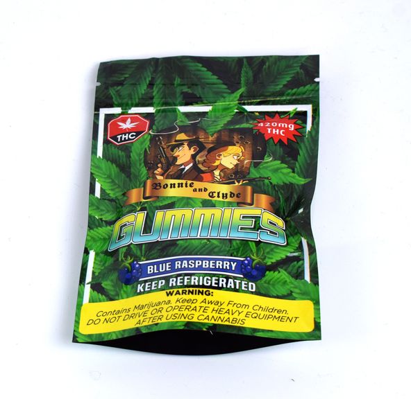 Bonnie & Clyde | THC Gummies | 420MG | Blue Raspberry | $25.00