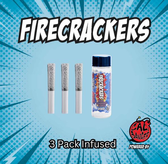 Firecracker Infused Pre Roll BLUE RASPBERRY GELATO 3 x 0.6 - 1.8 G