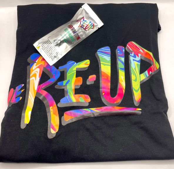 PRE-ORDER ONLY *Deal! $15 (MEDIUM) Black T-Shirt - The Re-Up + Preroll