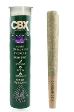 CANNABIOTIX MOUNT ZEREAL KUSH .75G PRE-ROLL HYBRID