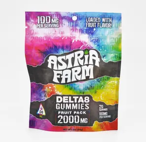AF 100mg Delta 8 THC Fruit Mix Gummies, 20ct