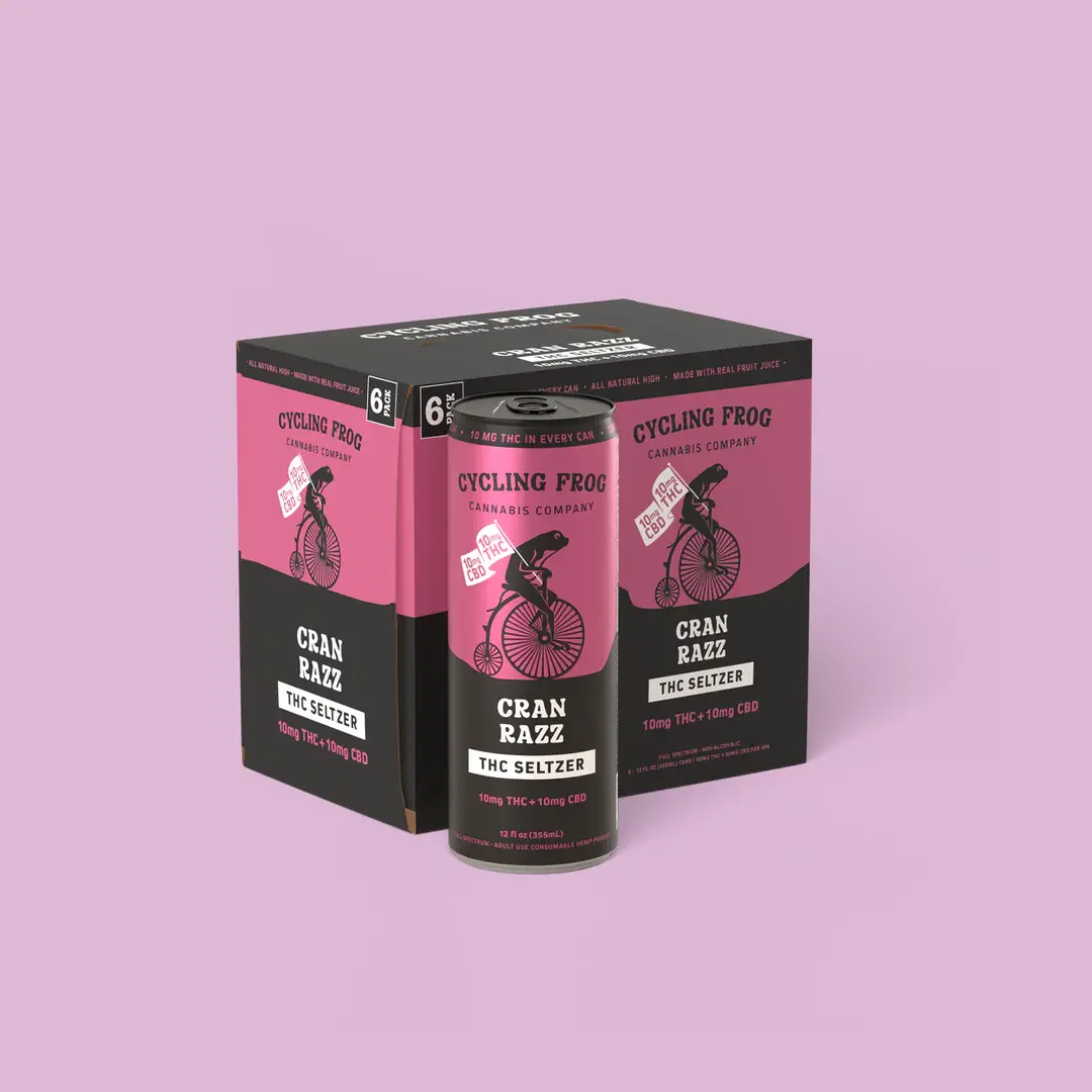CF 10mg THC Cran Razz Seltzer, 6 Pack