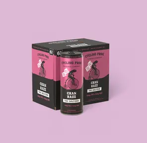 CF 10mg THC Cran Razz Seltzer, 6 Pack