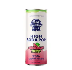 Pabst Blue Ribbon High Soda Watermelon Melon Singles 25mg