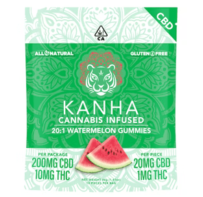 20:1 CBD:THC | Watermelon | 200mg CBD/10mg THC | 10-pack