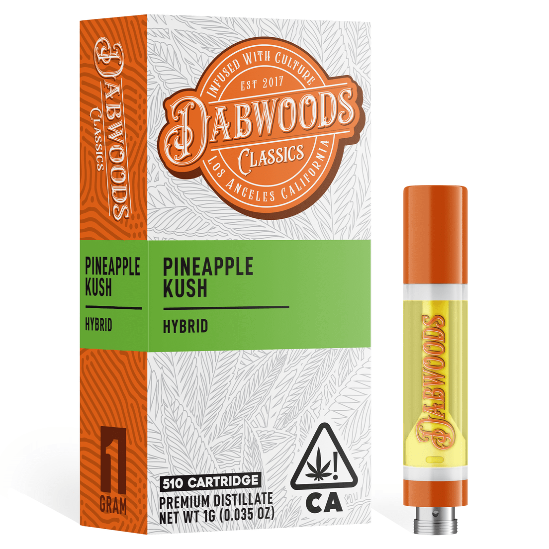 Dabwoods | Vape Cart | 1g | Distillate | Pineapple Kush