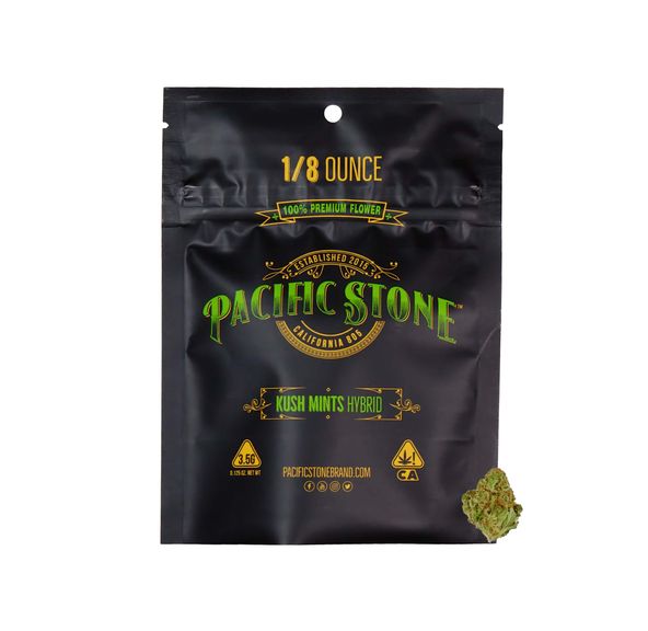 Pacific Stone Flower 3.5g Pouch Hybrid Kush Mints