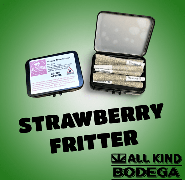 Strawberry Fritter .5g Preroll 8 Pack (Total Weight 4g) (@Flamingomaine)