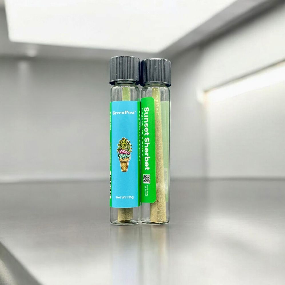 Green Post THCA Pre-Roll King Size 1.35g Sunset Sherbet