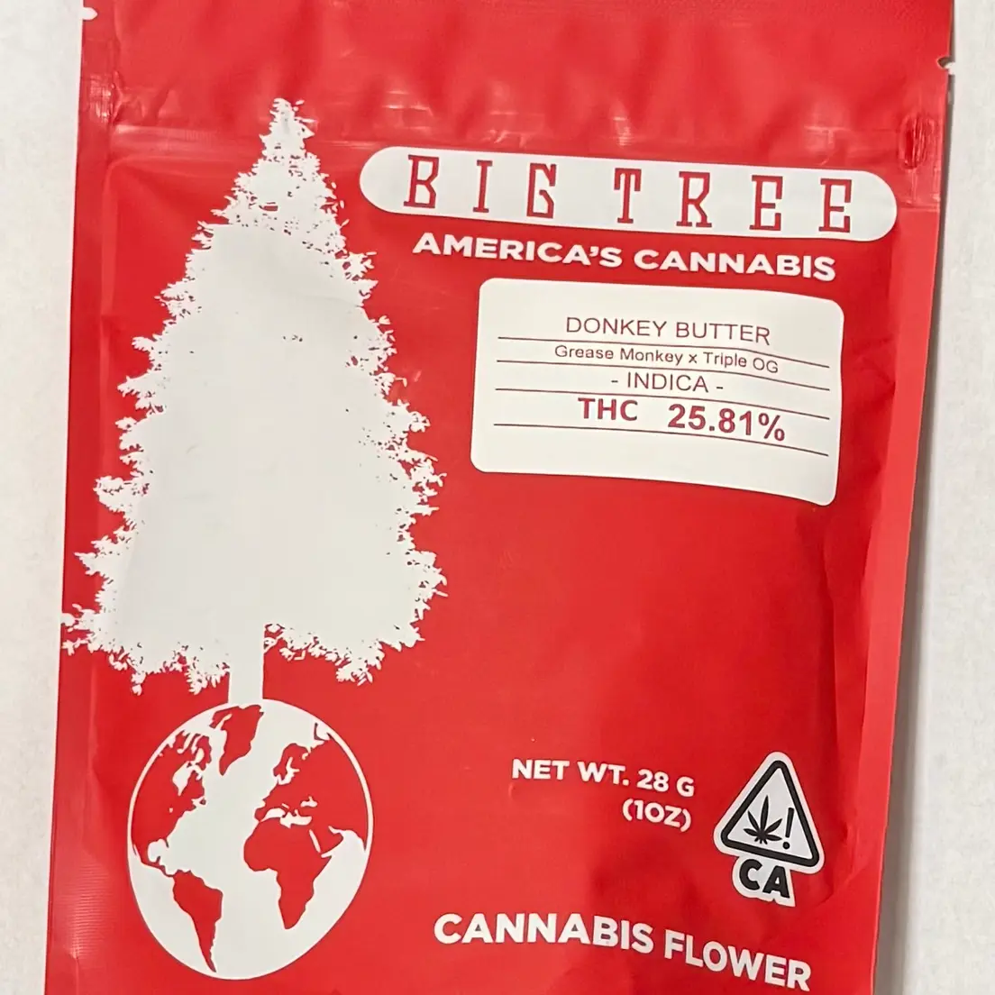 Big Tree - 28g Flower Bag -Donkey Butter,