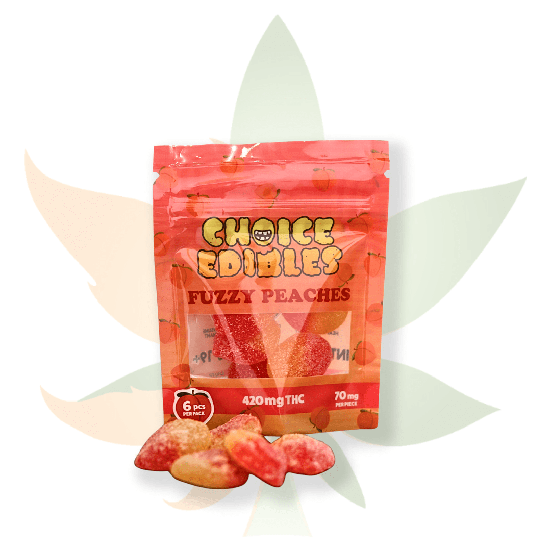 Choice Edibles - Fuzzy Peaches - 420mg THC