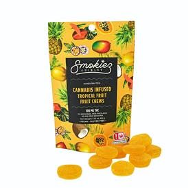Smokiez| Multi - Piece Tropical| Fruit Chews|100mg THC - OK