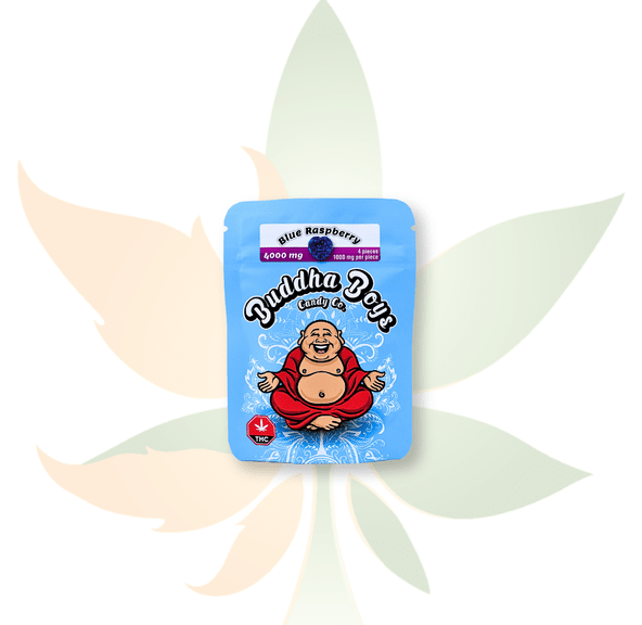 Buddha Boys - 4000mg THC Gummies - Blue Raspberry