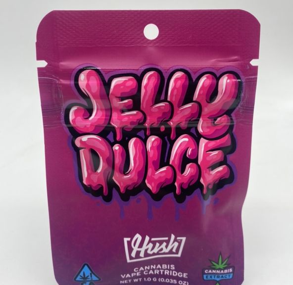 Jelly Dulce (hybrid) - 1g Cartridge (THC 91%) by HUSH **Buy 2 for $50**