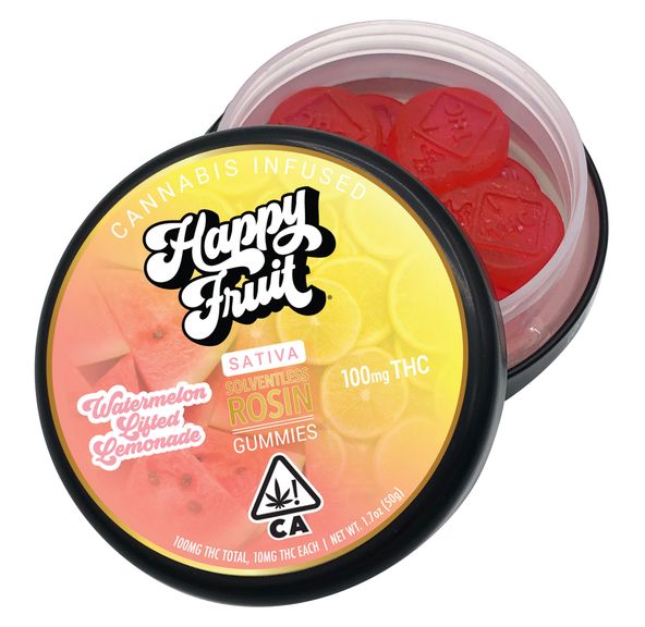 Happy Fruit Rosin Gummies Watermelon Lifted Lemonade 100mg