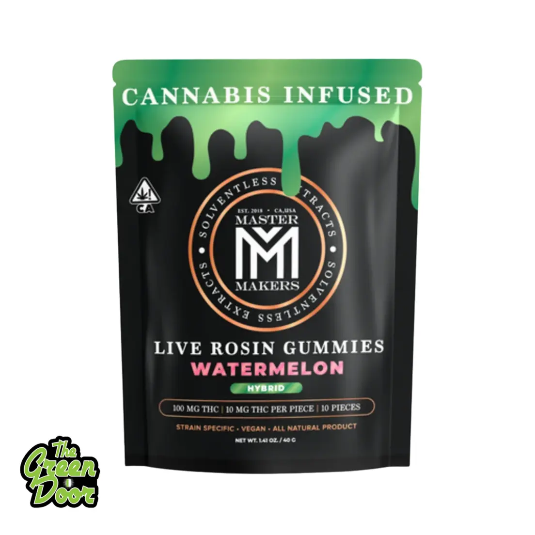 MASTER MAKERS - Watermelon - Live Rosin Gummies - 100mg