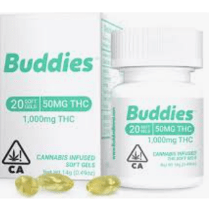 BUDDIES LLR CAPSULES- 50MG HYBRID 20PC