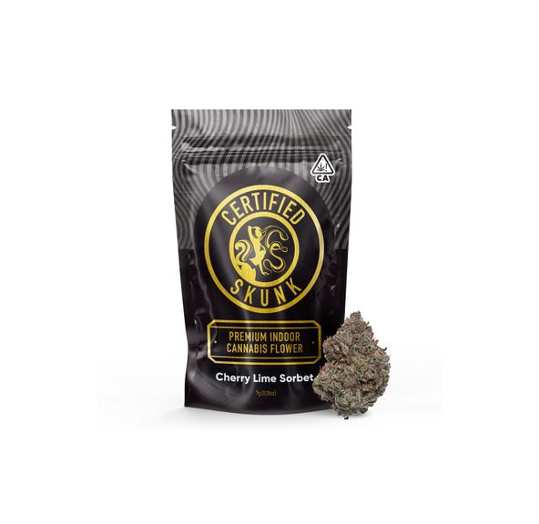 Certified Skunk Premium Indoor Flower Cherry Lime Sorbet 7g