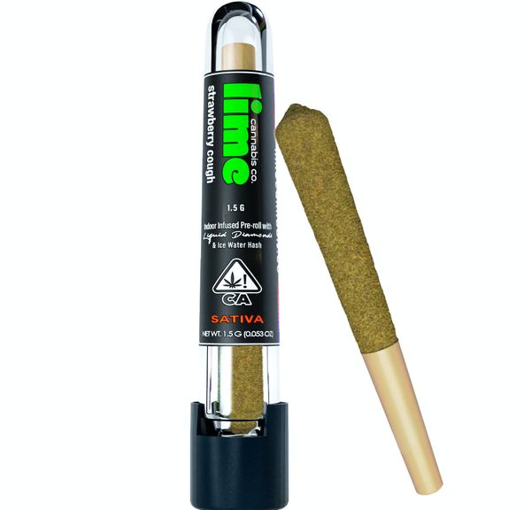 Diamond & Hash Infused (Single Pre Roll) | Strawberry Cough