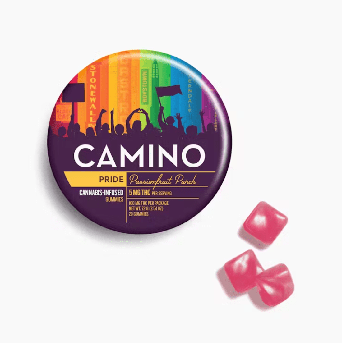 Camino Passionfruit Punch 'Pride' Gummies