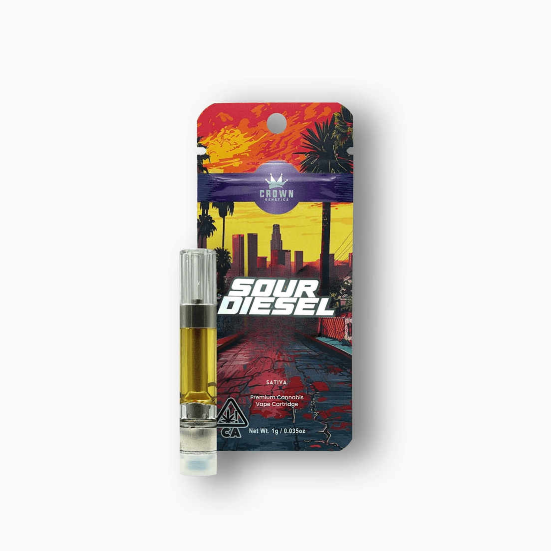 Crown | Vape Cart | 1g | Distillate | Sour Diesel