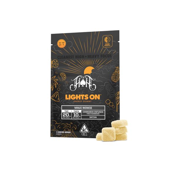 Heavy Hitters Gummies Orange Pineapple 100mg THC / 50mg THCv 2:1