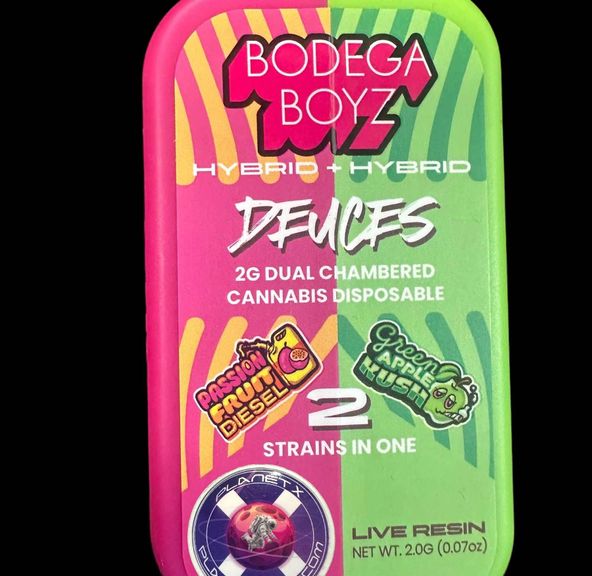 Bodega Boyz 2G Deuces - PassionFruit Diesel x Green Apple Kush