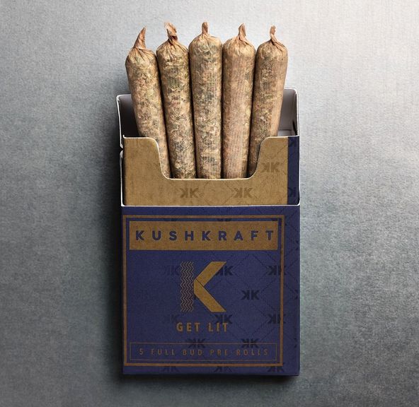 KUSH KRAFT 5 X 0.6G PRE-ROLLS - INDICA