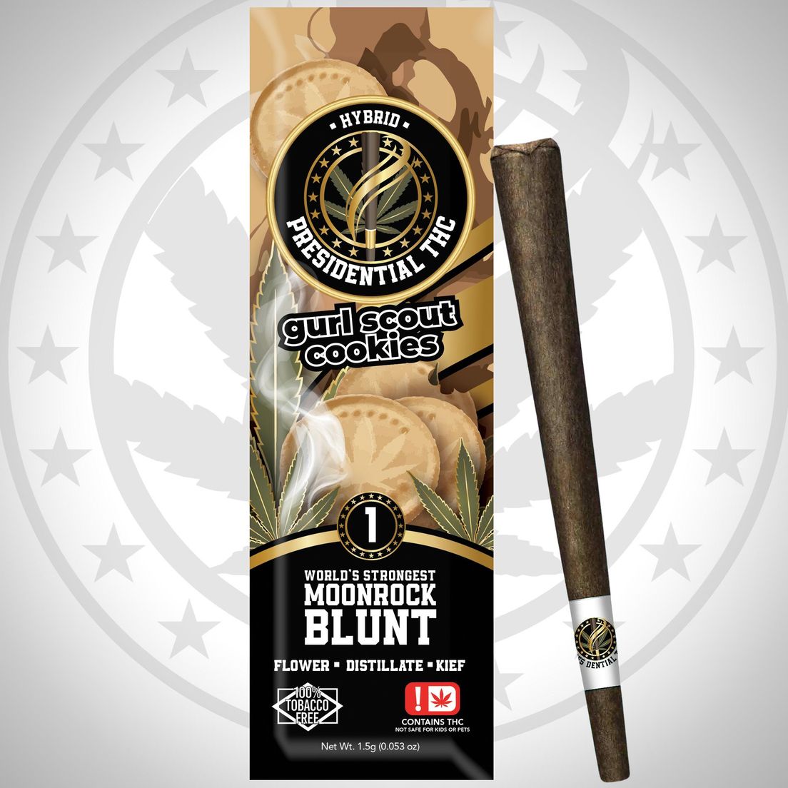 PRESIDENTIAL THC GURL SCOUT COOKIES MOONROCK BLUNT 1.5G