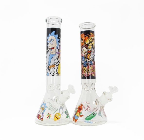 14" Large Glass Beaker Bong Rick and Morty