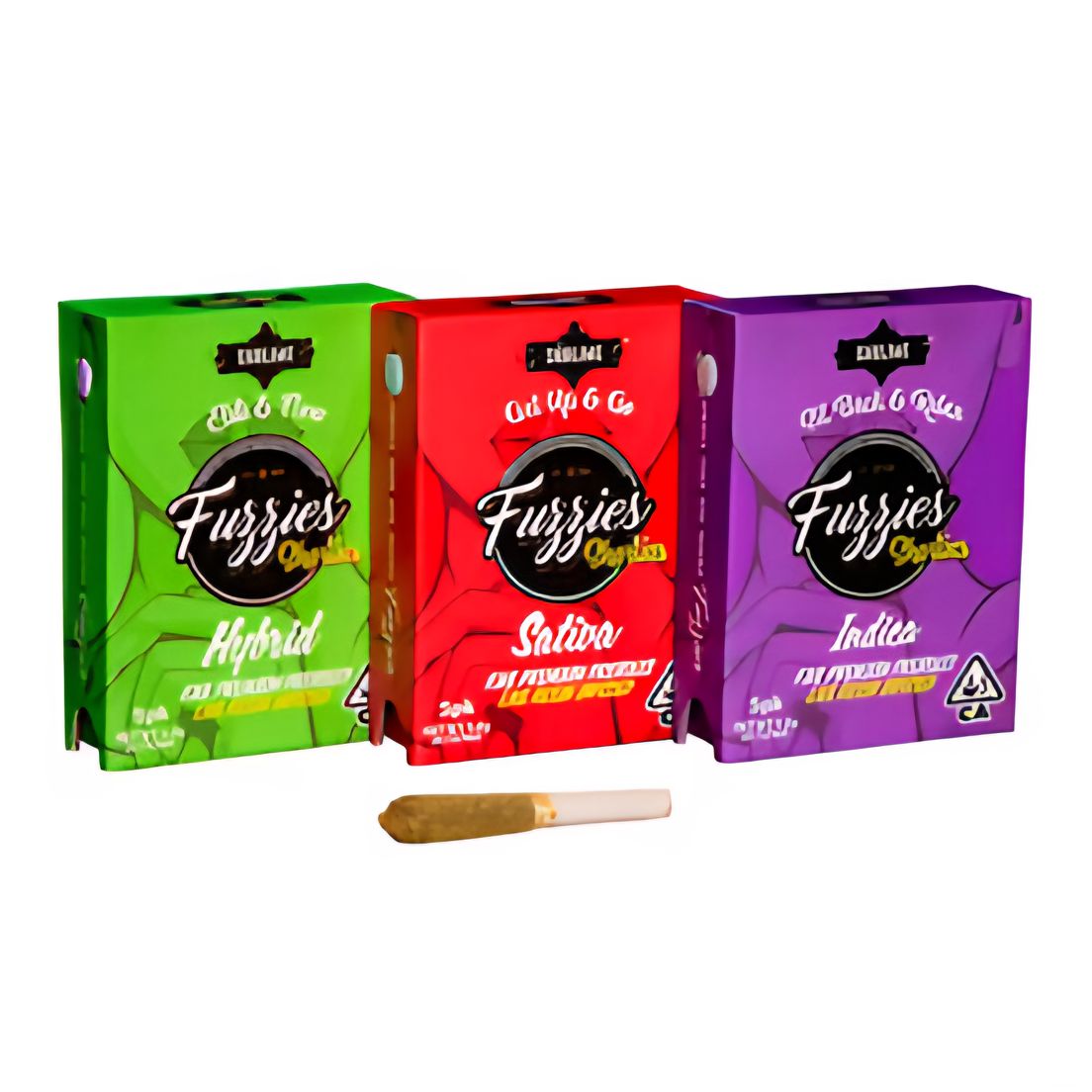 Fuzzies | Infused Prerolls | 7 x .5g | Tangelo Sunrise | Live Resin Shorties