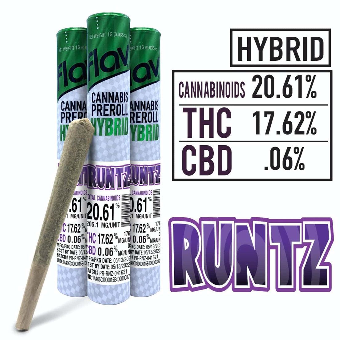 FLAV RUNTZ 1G PREROLL