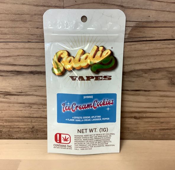 Ice Cream Cookies 1G Cart- Goldie Vapes - Hybrid