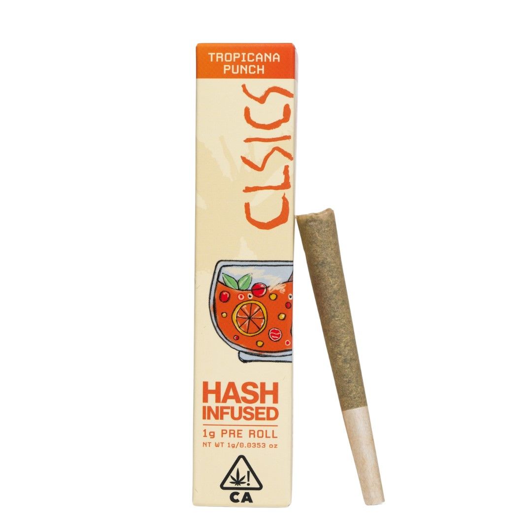 CLSICS Hash Infused Pre-roll Tropicana Punch 1g