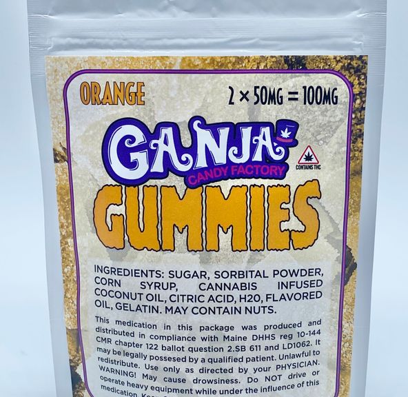 100mg Orange Ganja Gummies