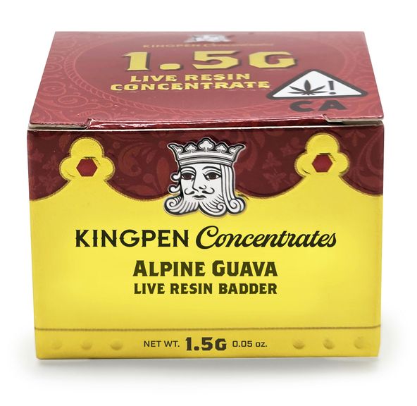 Kingpen Concentrates - Live Resin Badder - 1.5g - Alpine Guava
