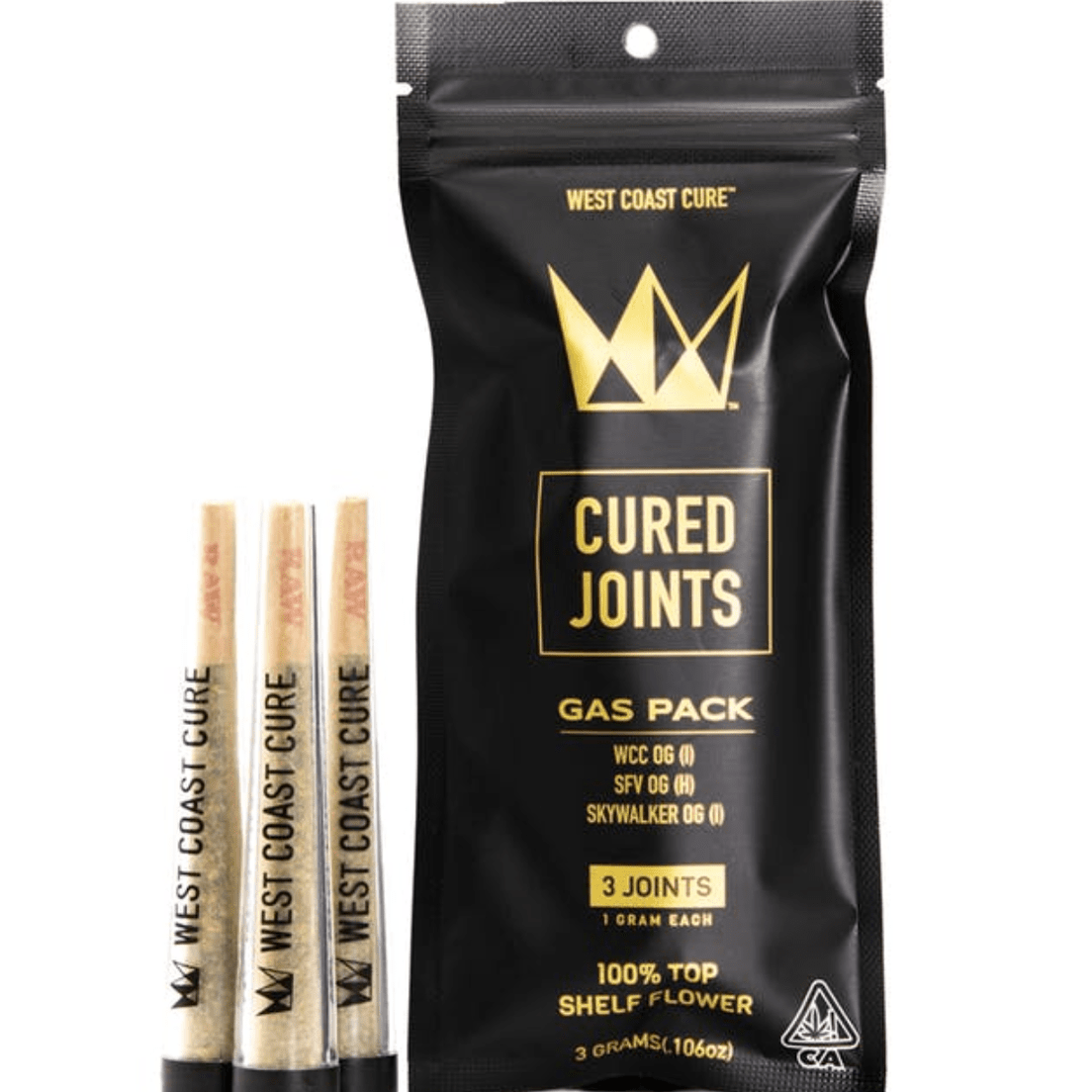 (PRE-ORDER ONLY) Gas Pack (3 x 1g) Cured Joints - West Coast Cure