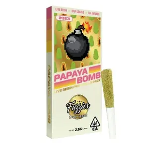 Fuzzies - Papaya Bomb 5pk Live Resin Pre Rolls 2.5g - 2.5 g