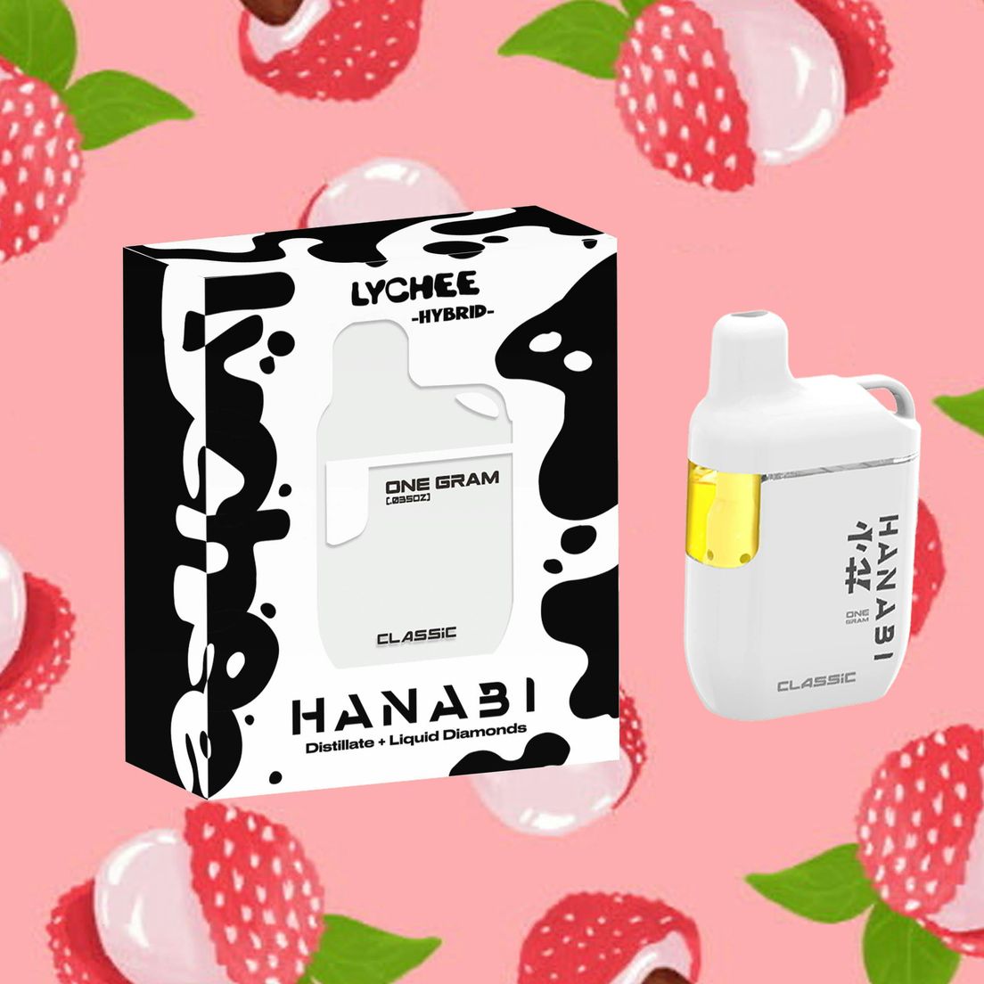 Hanabi - Lychee - Classic Disposable Vape - 1g