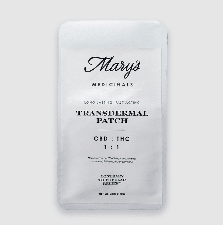 Mary's Medicinals Transdermal Patch 1:1 10mg CBD / 10mg THC