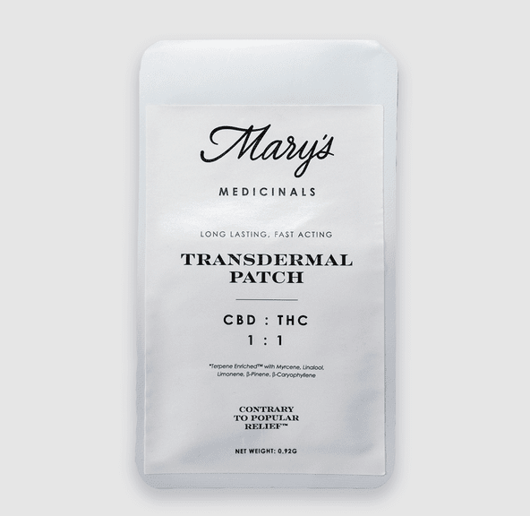 Mary's Medicinals Transdermal Patch 1:1 10mg CBD / 10mg THC