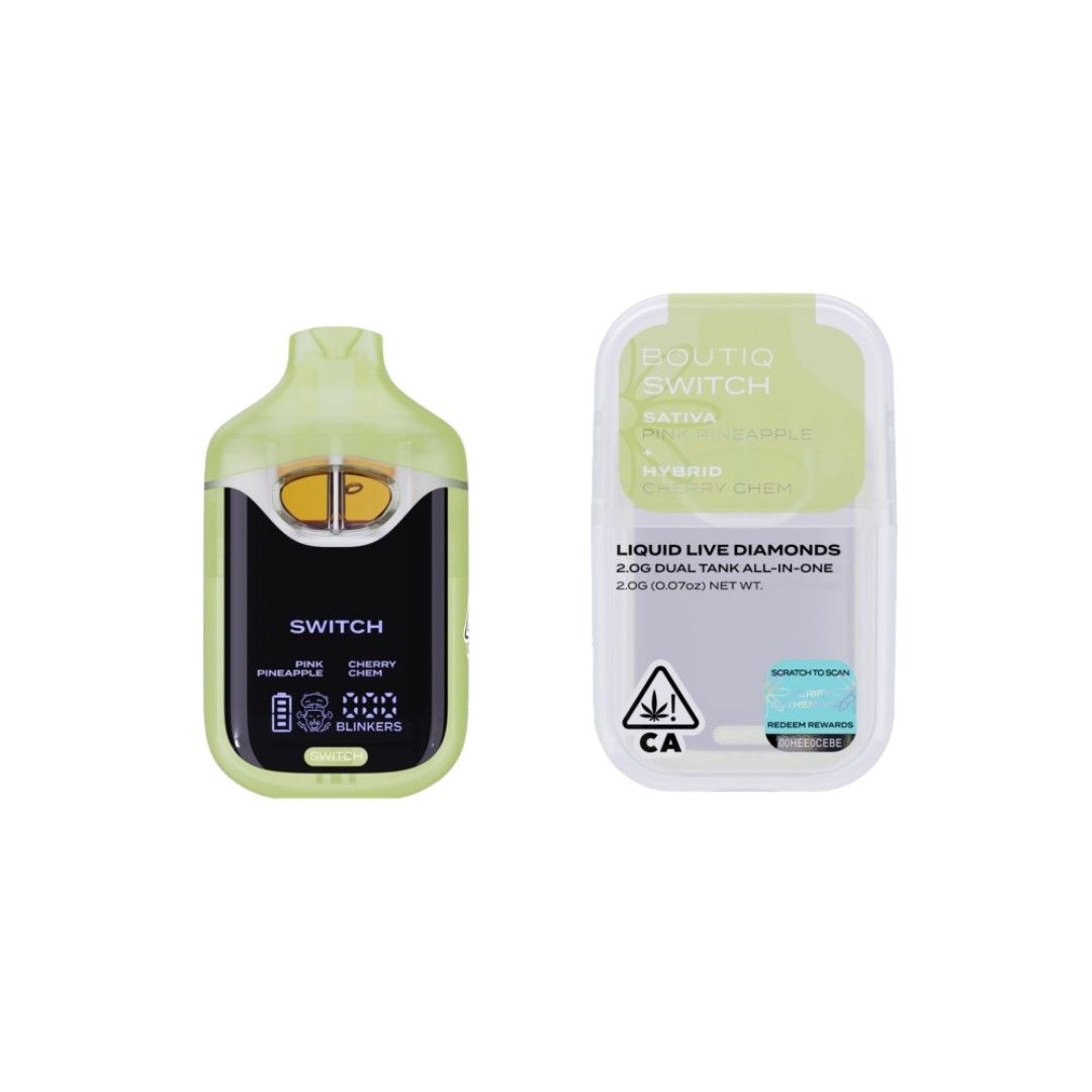 Boutiq Dual Pack AIO Vape Pink Pineapple x Cherry Chem 1g
