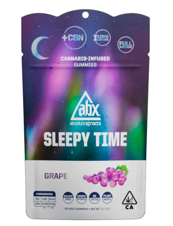 ABX Sleepy Time - Grape Gummies 10mg THC (2-piece)