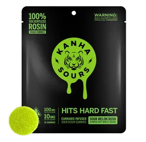 Kanha - SOUR MELON RUSH ROSIN NANO GUMMIES