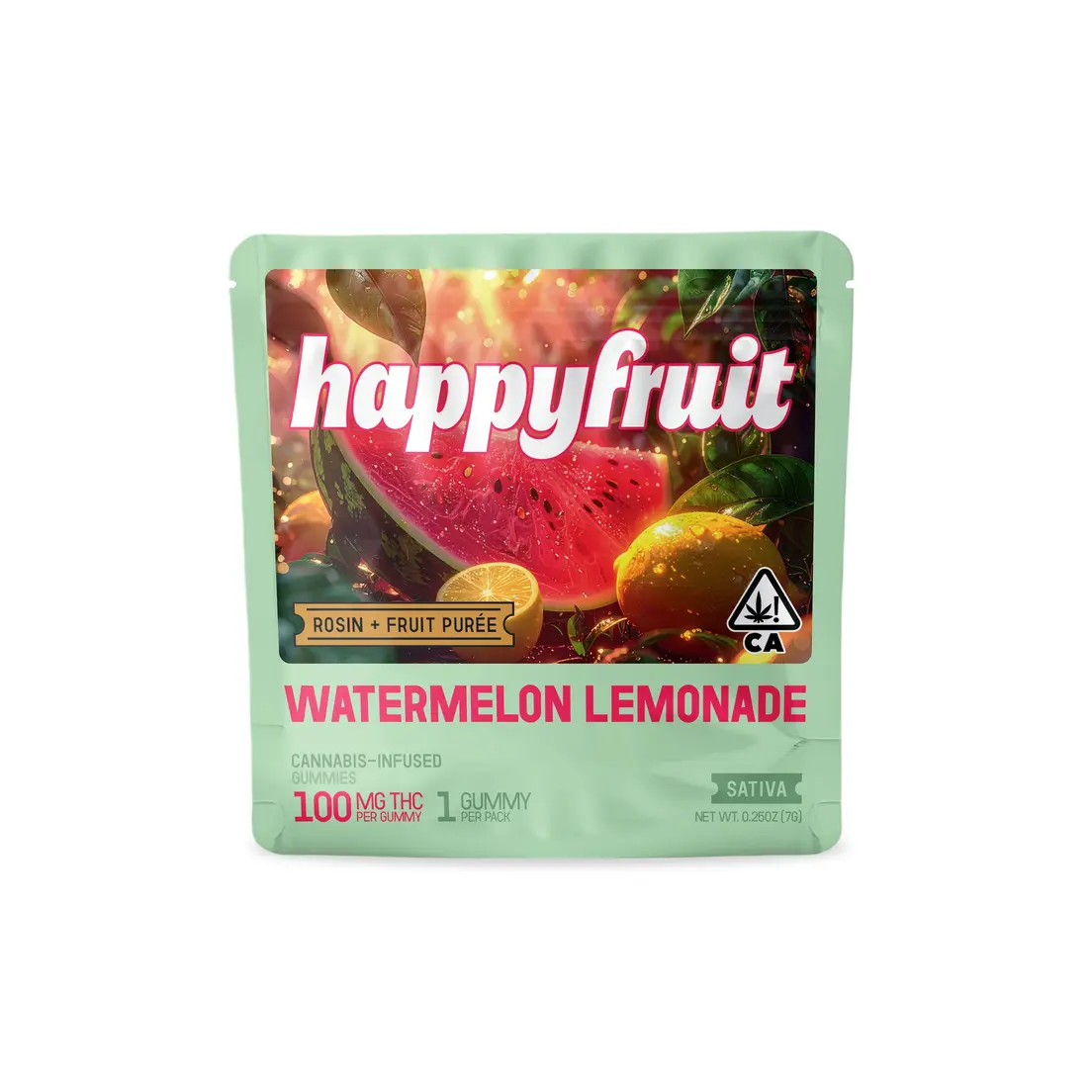 Happy Fruit Rosin Gummy Single Watermelon Lemonade 100mg
