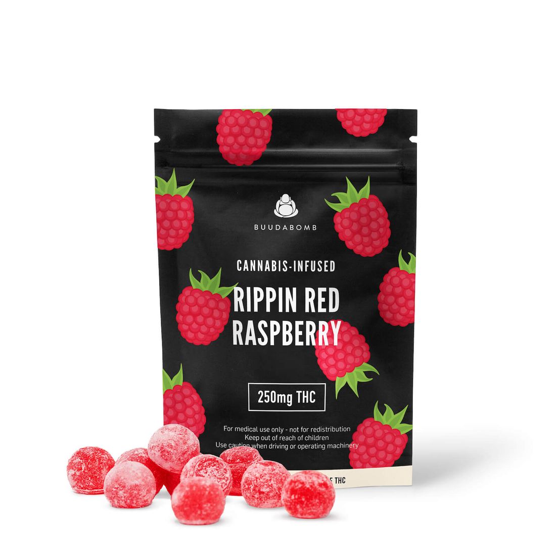 BuudaBomb - RIPPIN RED RASPBERRY 250mg