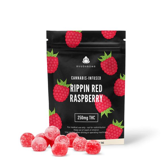 BuudaBomb - RIPPIN RED RASPBERRY 250mg