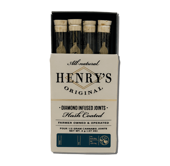 Henry's Original | Infused Prerolls | 2g | 4pc x .5g | Master Kush