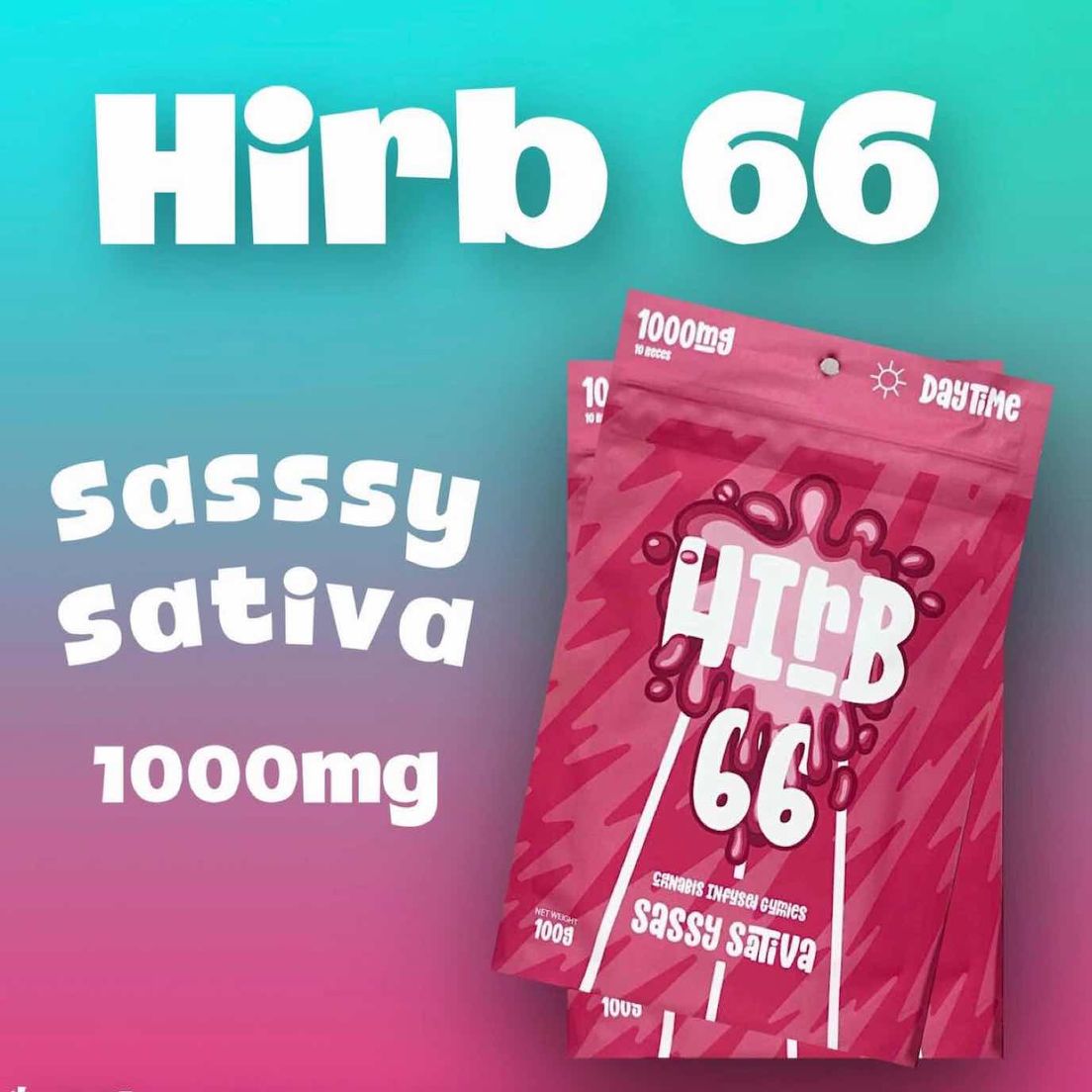 HIRB 1000mg SATIVA GUMMIES
